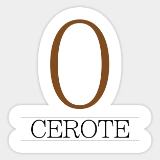 Cerote Salvadorean design Sticker